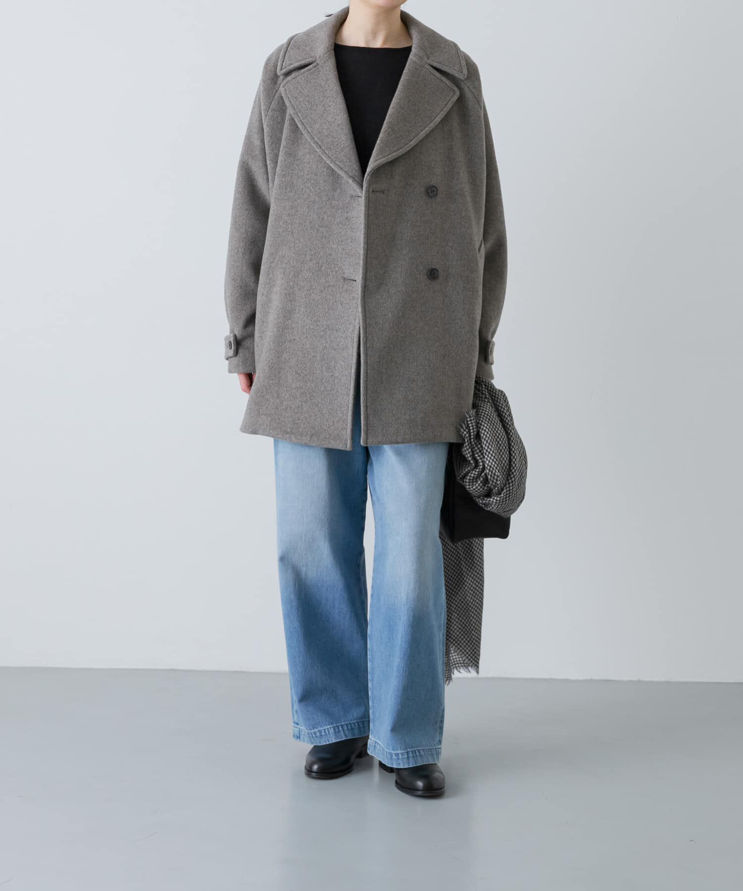 かぐれ「ウールPコート」|ピーコート|