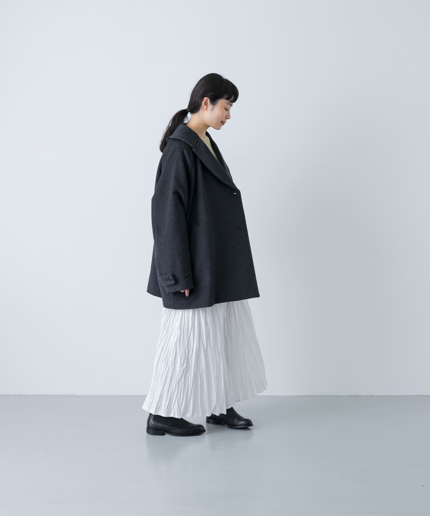 かぐれ「ウールPコート」|ピーコート|
