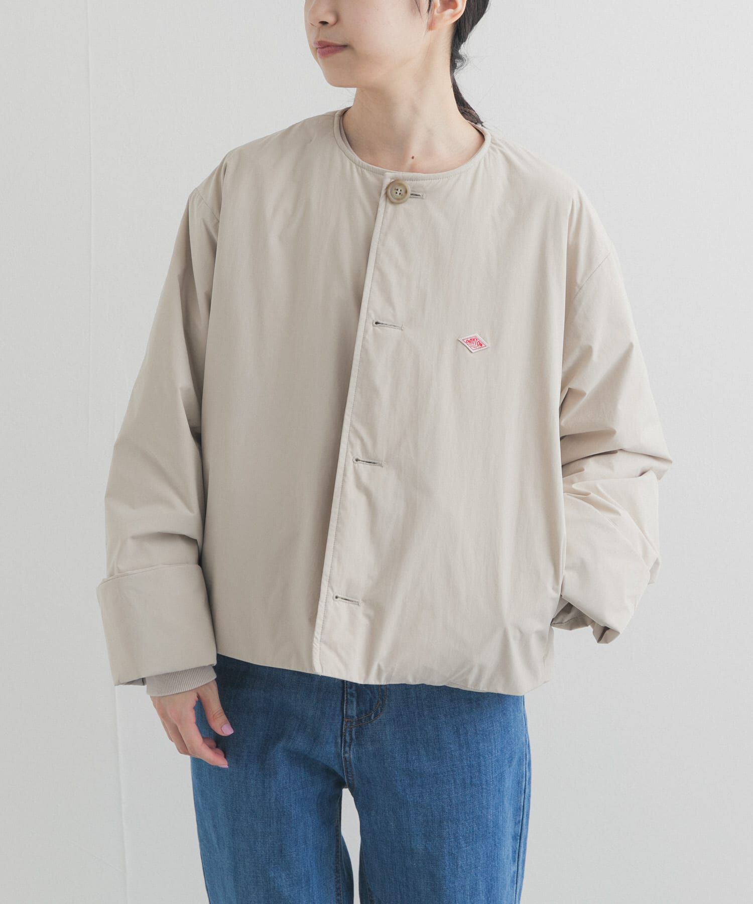 URBAN RESEARCH DOORS「DANTON　COLLARLESS JACKET」|ダウン|
