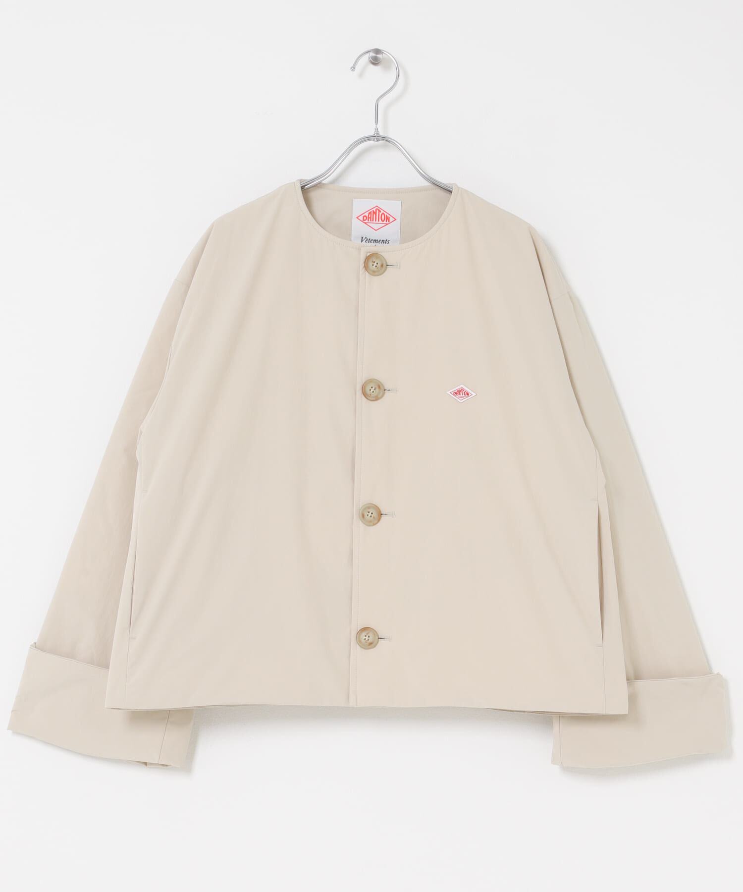 URBAN RESEARCH DOORS「DANTON　COLLARLESS JACKET」|ダウン|