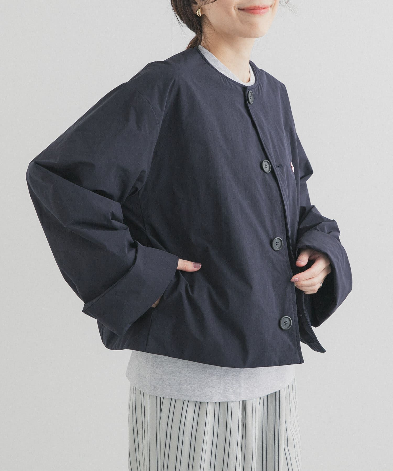 URBAN RESEARCH DOORS「DANTON　COLLARLESS JACKET」|ダウン|