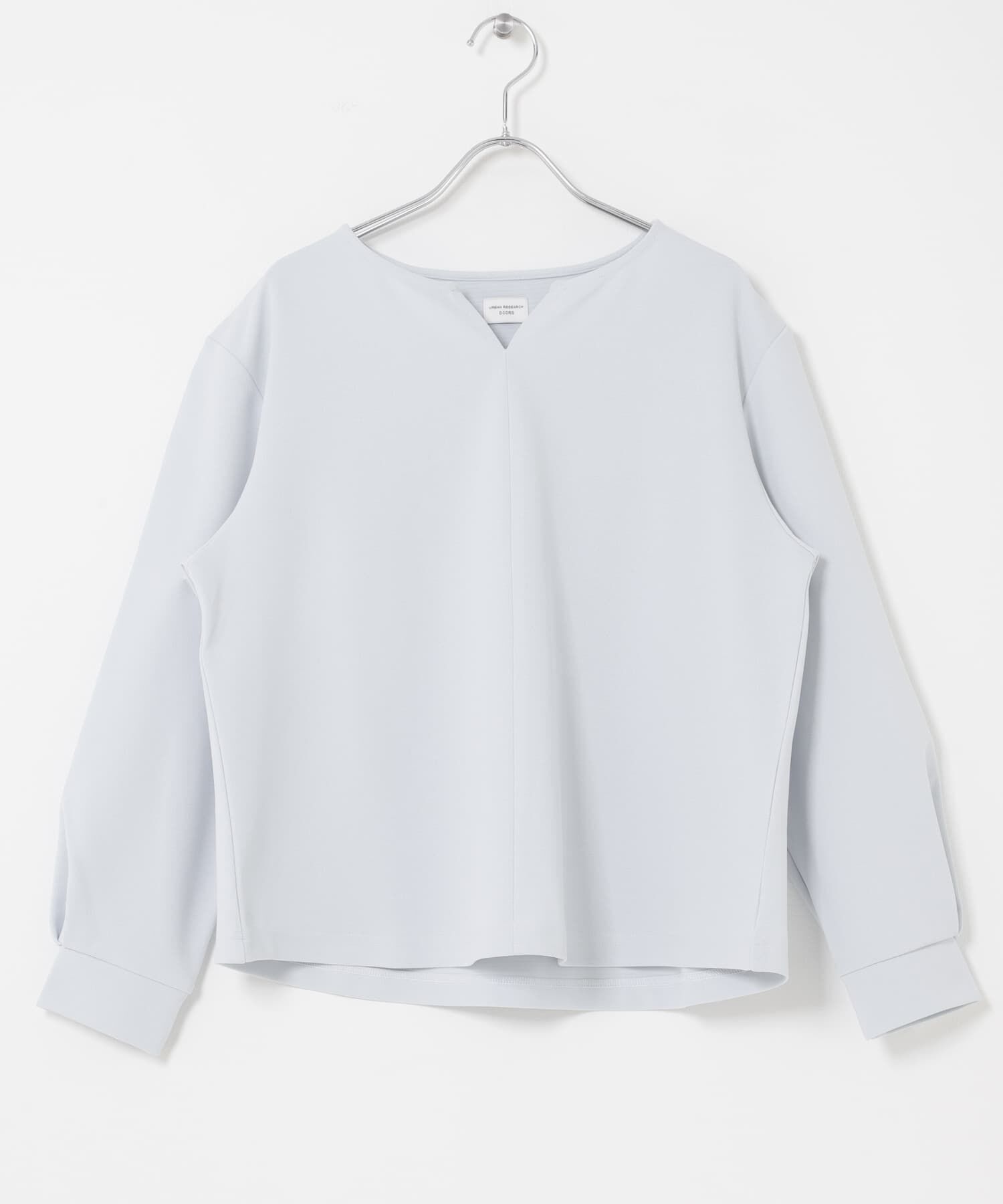 URBAN RESEARCH DOORS「『UR TECH』スリットネックプルオーバー」|シャツ・ブラウス|