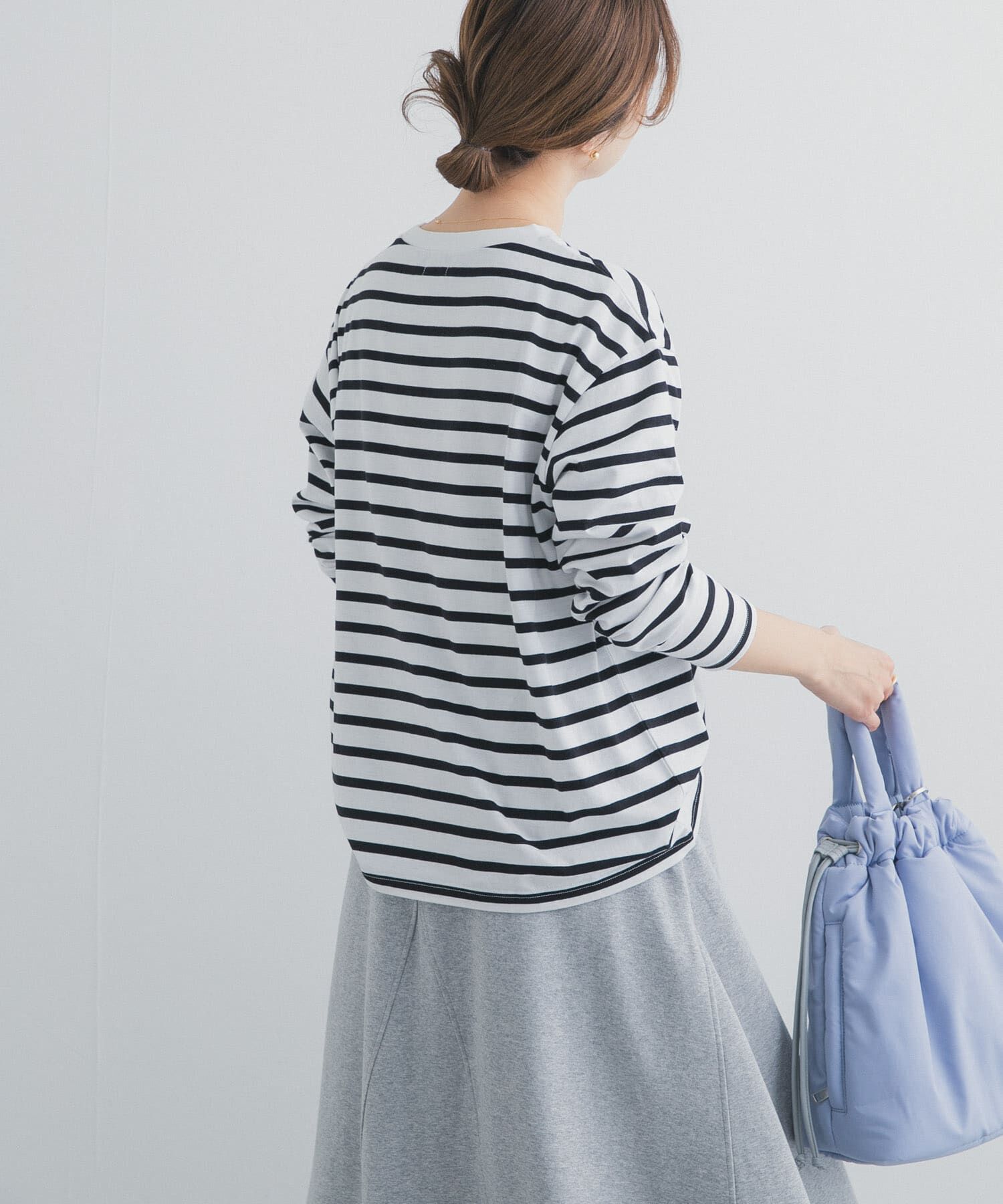 URBAN RESEARCH DOORS「ボーダーワイドプルオーバー」|Tシャツ・カットソー|