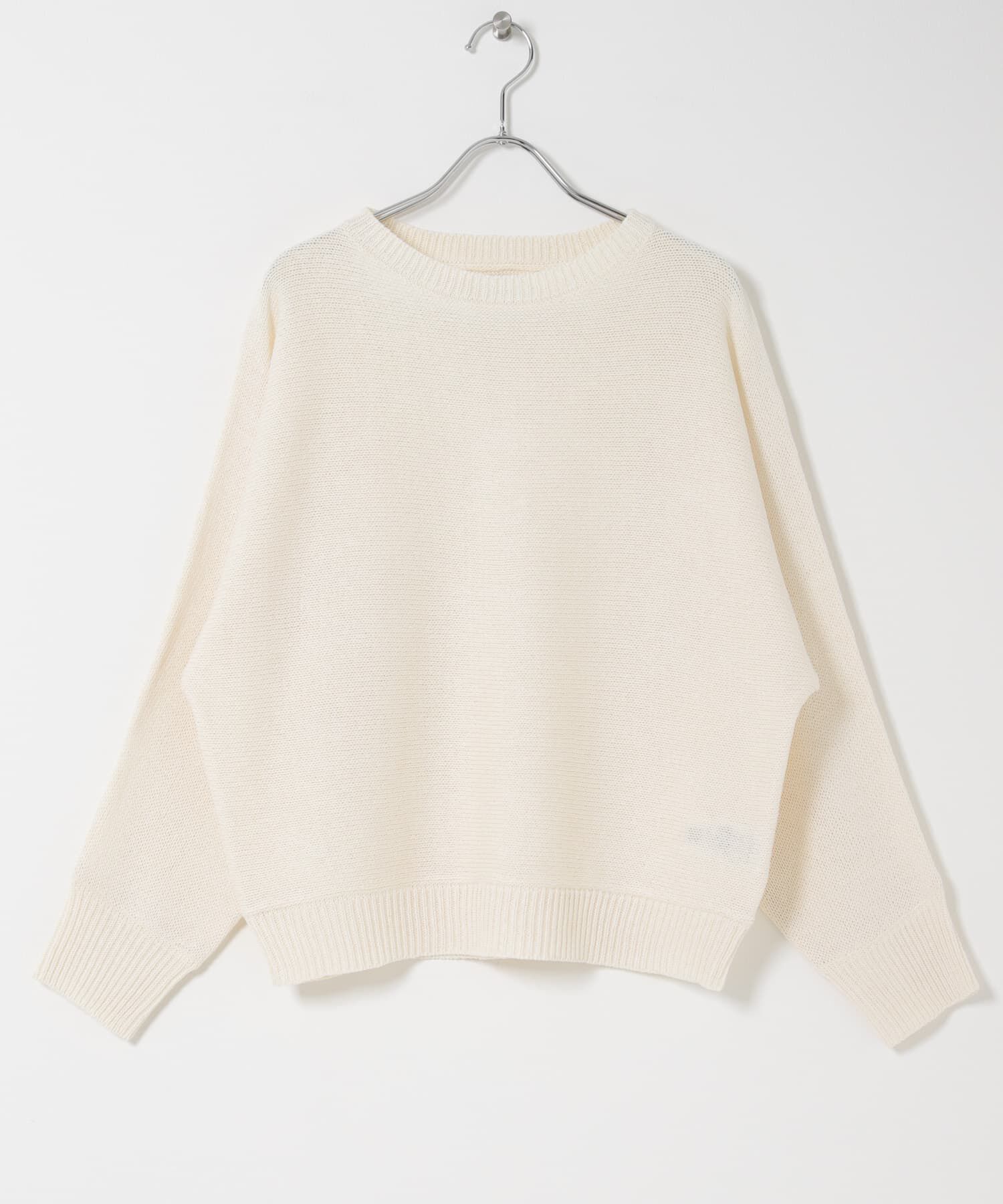 URBAN RESEARCH DOORS「リネン混スラブドルマンニット」|ニット・セーター|