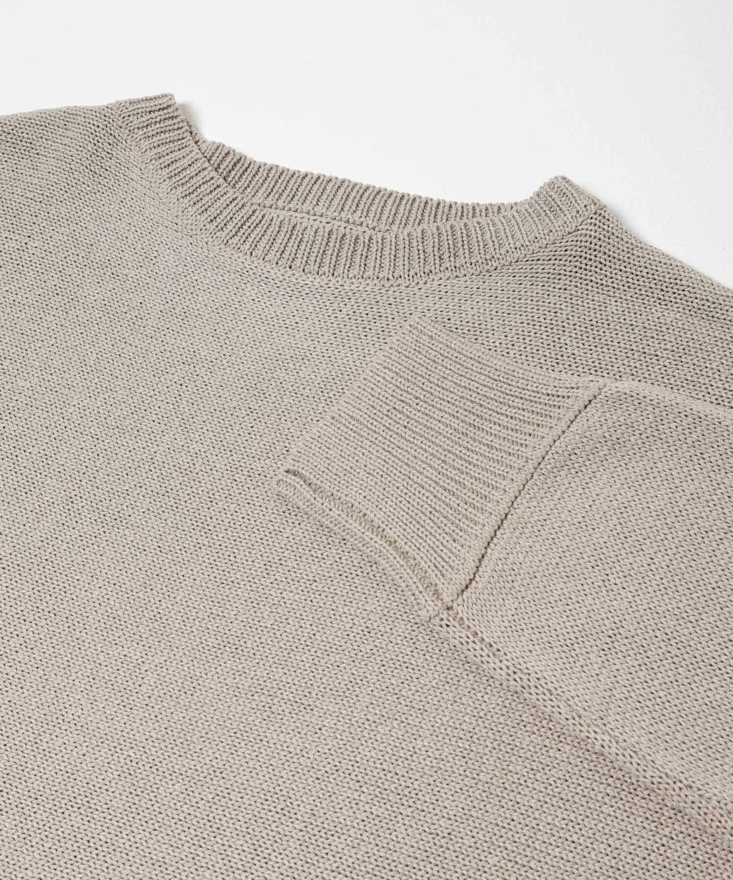 URBAN RESEARCH DOORS「リネン混スラブドルマンニット」|ニット・セーター|