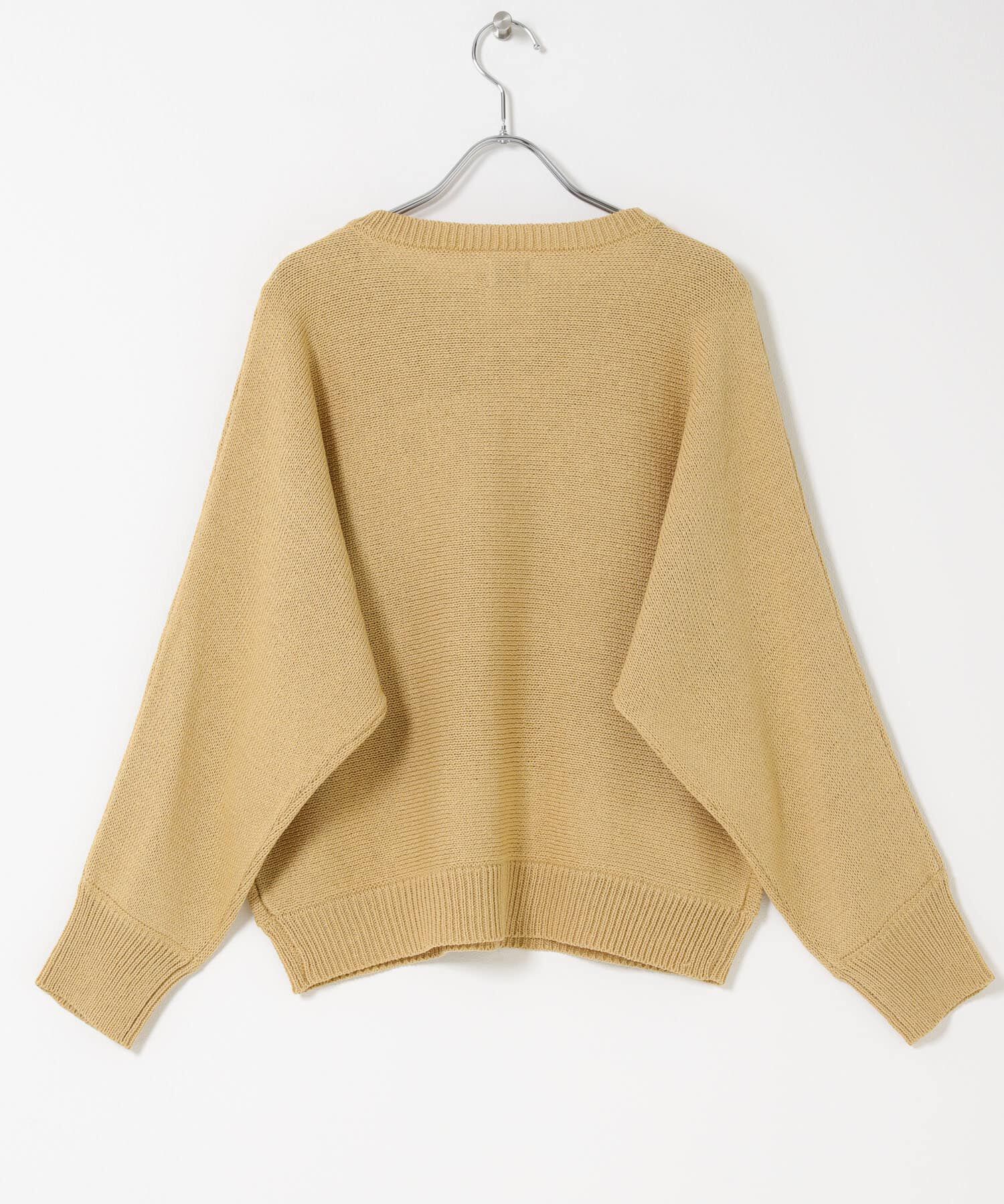 URBAN RESEARCH DOORS「リネン混スラブドルマンニット」|ニット・セーター|