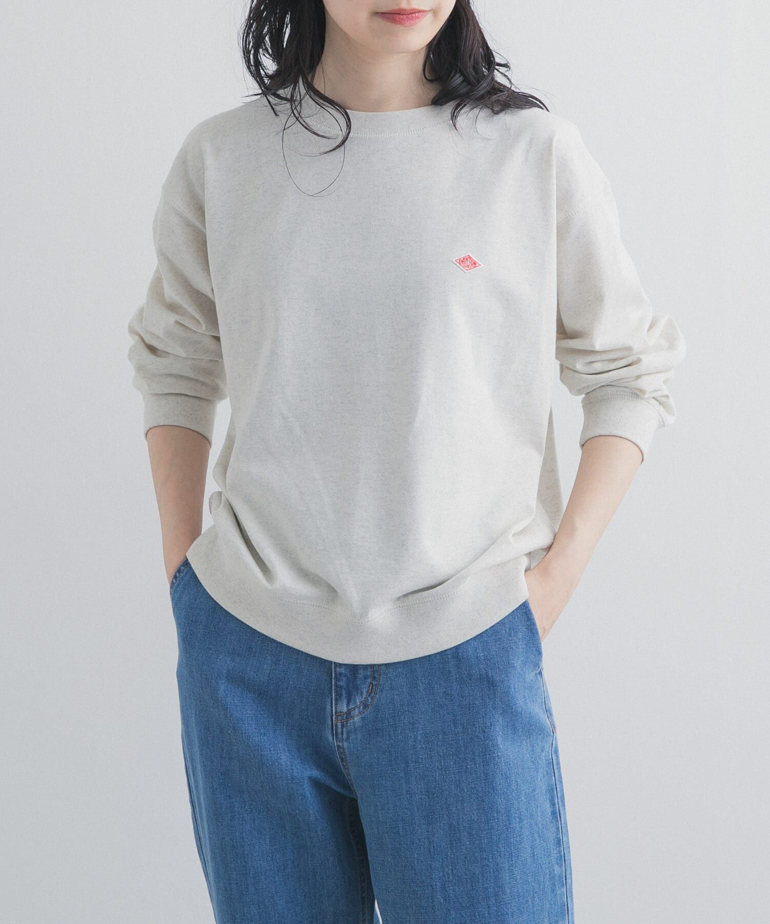 URBAN RESEARCH DOORS「DANTON　SWEAT T-SHIRTS」|スウェット・ジャージ|アイボリー