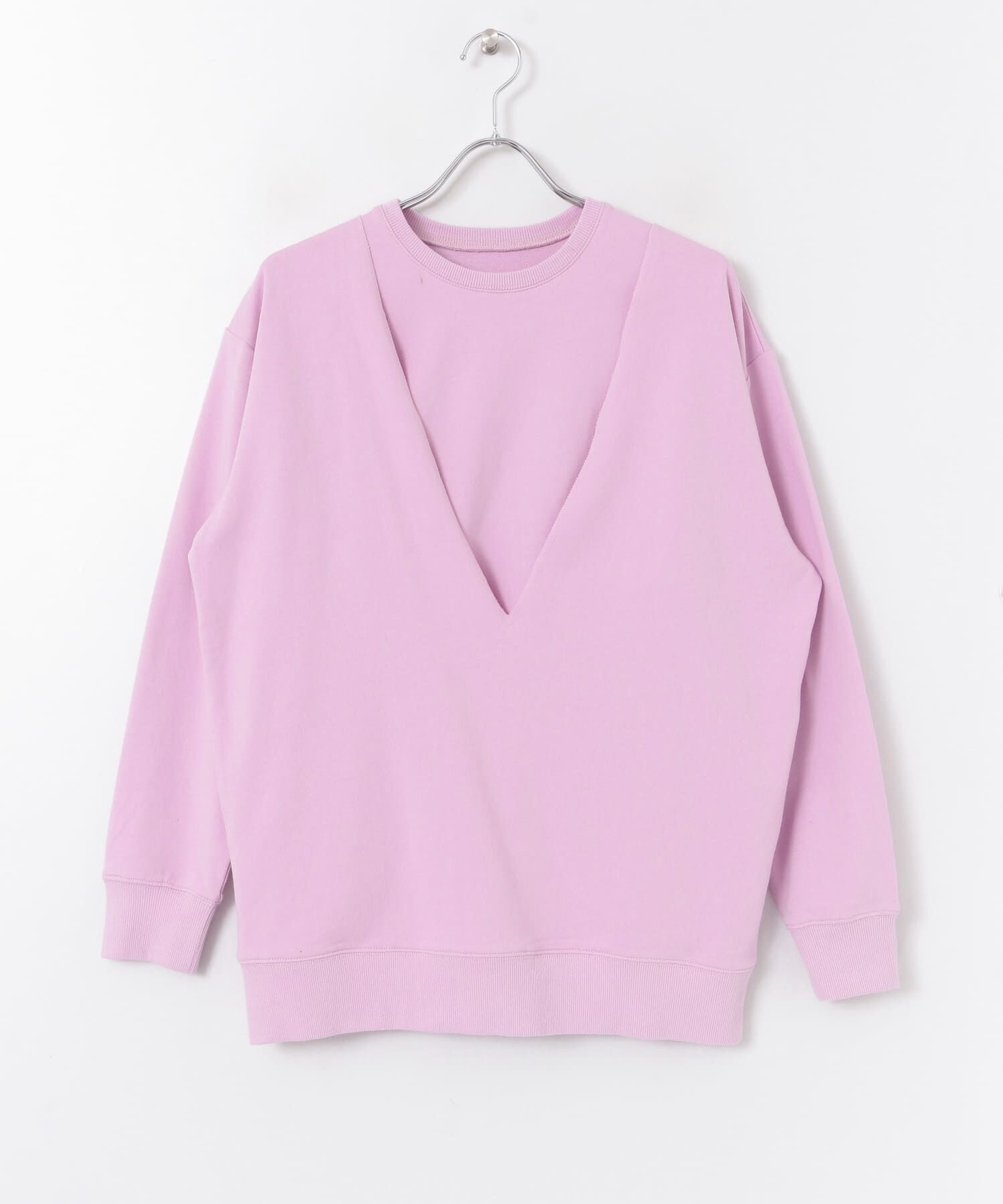  「深VネックSETスウェット&there4;」|Tシャツ・カットソー|