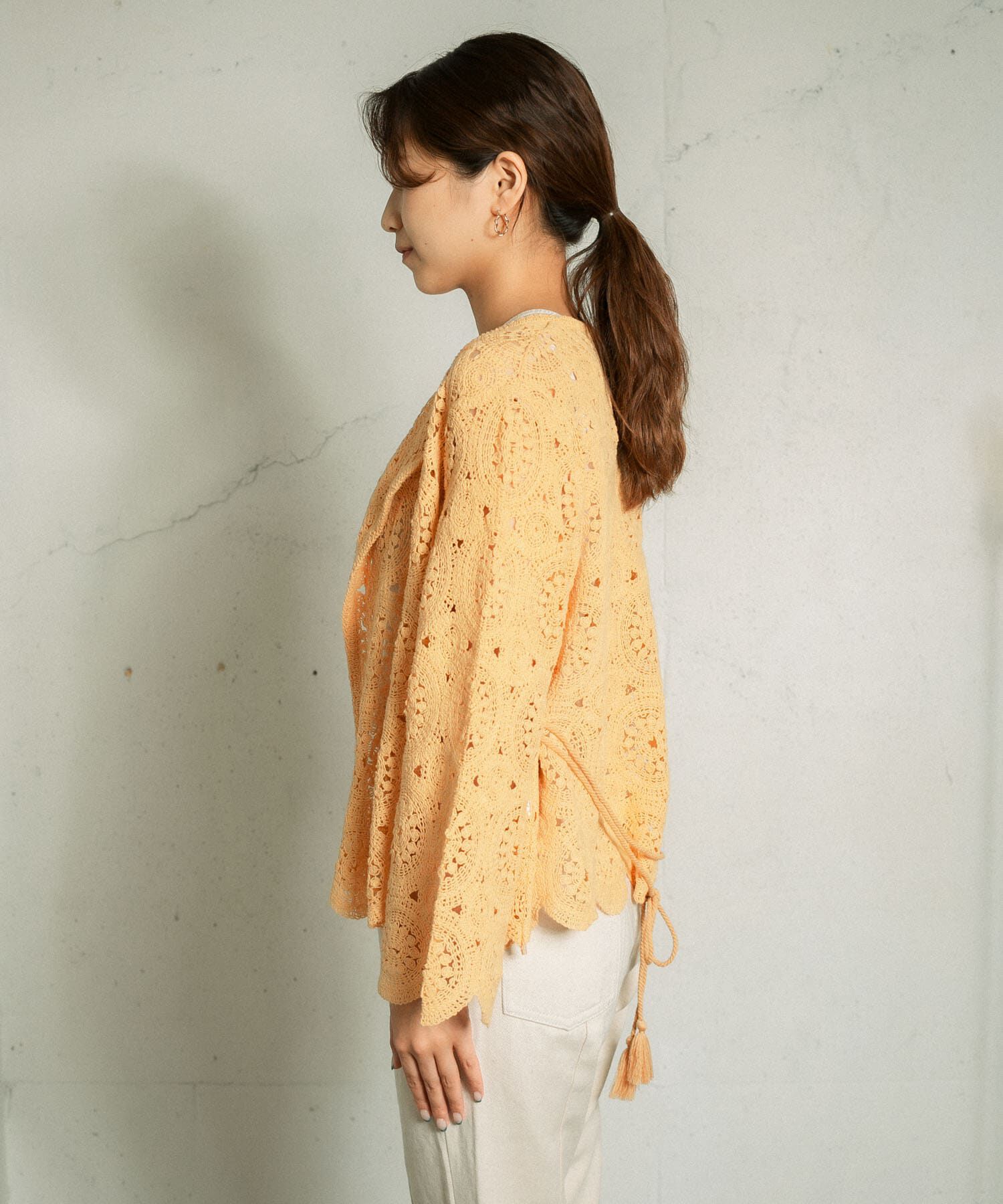  「アイレットサークルレースカーディガン」|カーディガン|