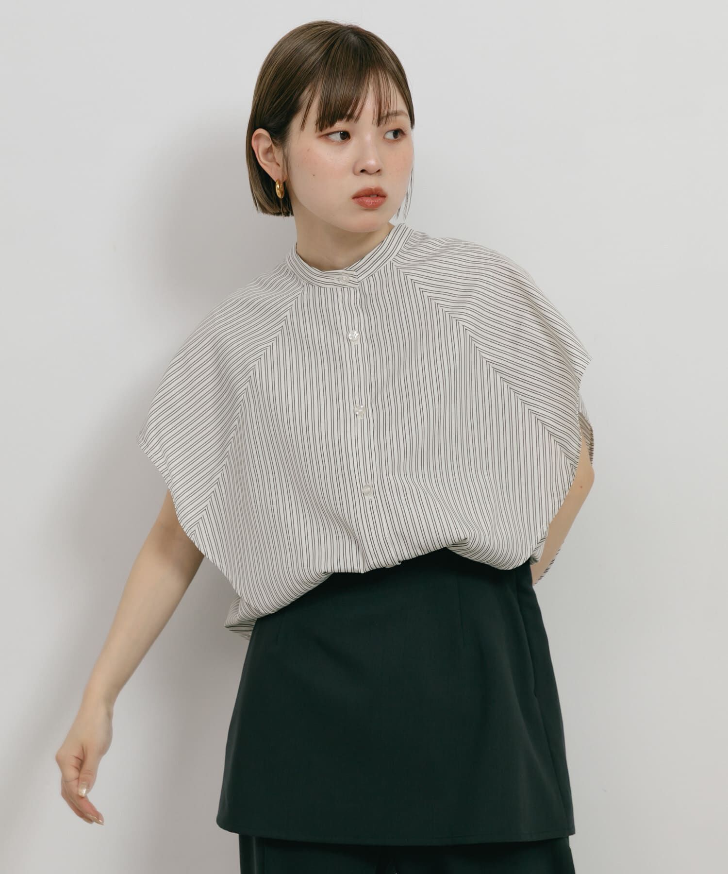  「BOXストライプシャツ」|シャツ・ブラウス|