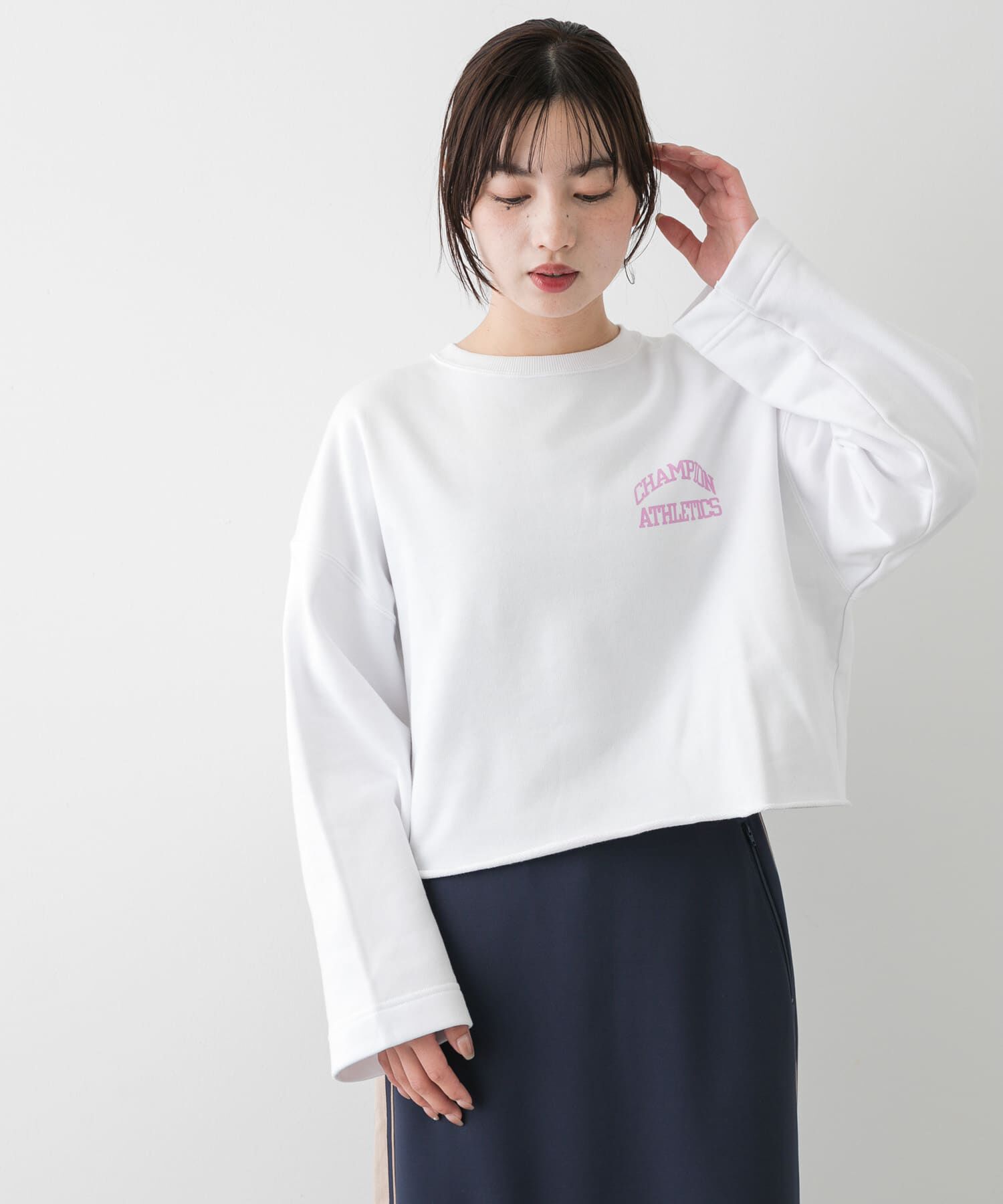 SENSE OF PLACE by URBAN RESEARCH「『別注』Champion&times;SENSE OF PLACE　カットオフスウェット」|スウェット・ジャージ|