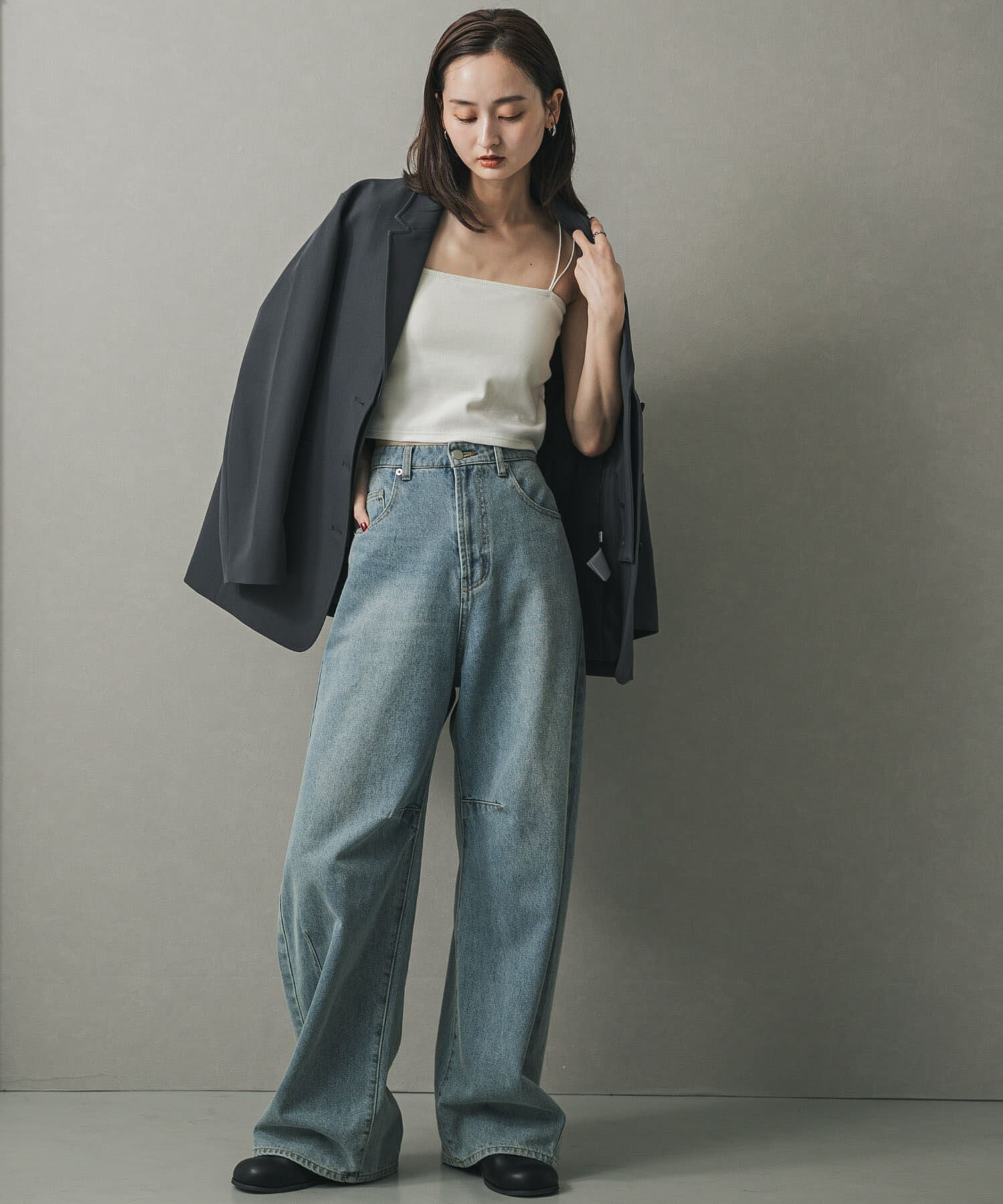 SENSE OF PLACE by URBAN RESEARCH「クロップドカップツキキャミソール」|キャミソール|