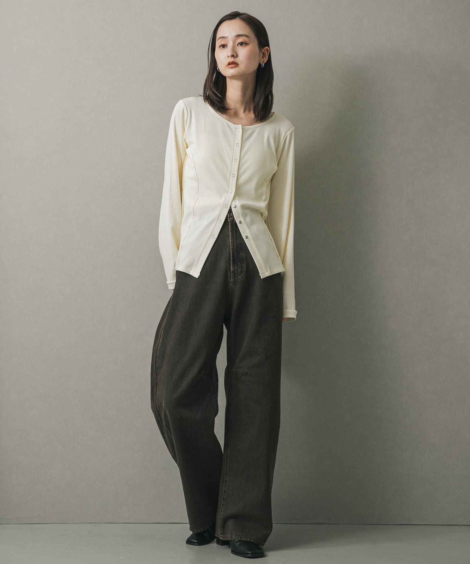 SENSE OF PLACE by URBAN RESEARCH「パネルリブカットカーディガン」|カーディガン|