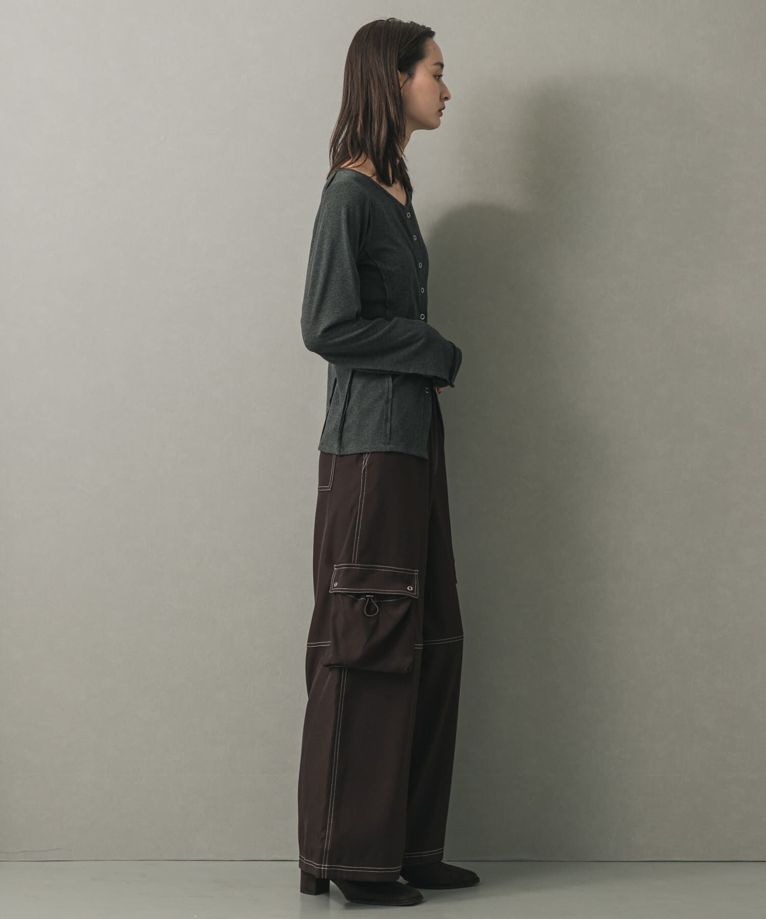 SENSE OF PLACE by URBAN RESEARCH「パネルリブカットカーディガン」|カーディガン|