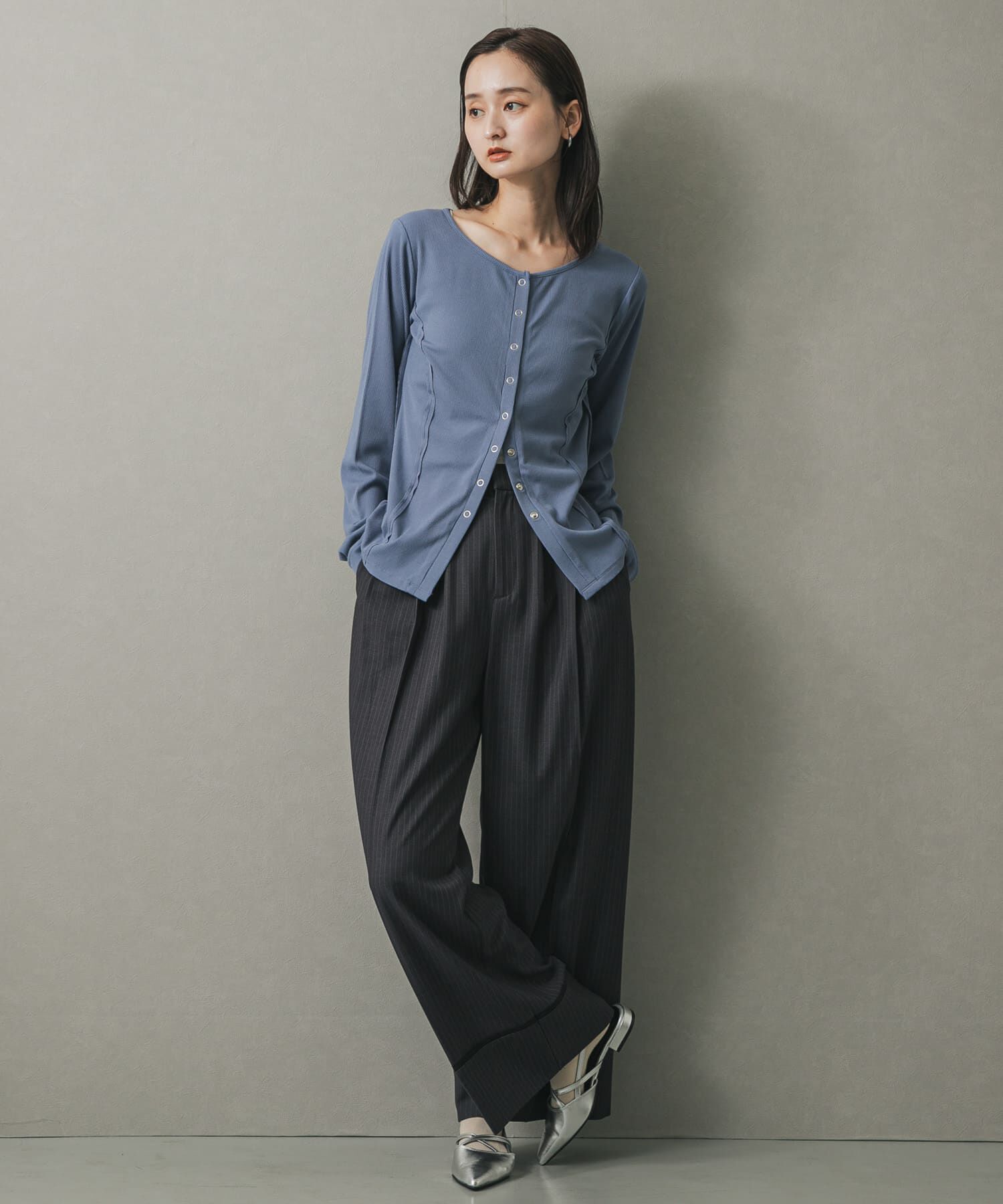 SENSE OF PLACE by URBAN RESEARCH「パネルリブカットカーディガン」|カーディガン|