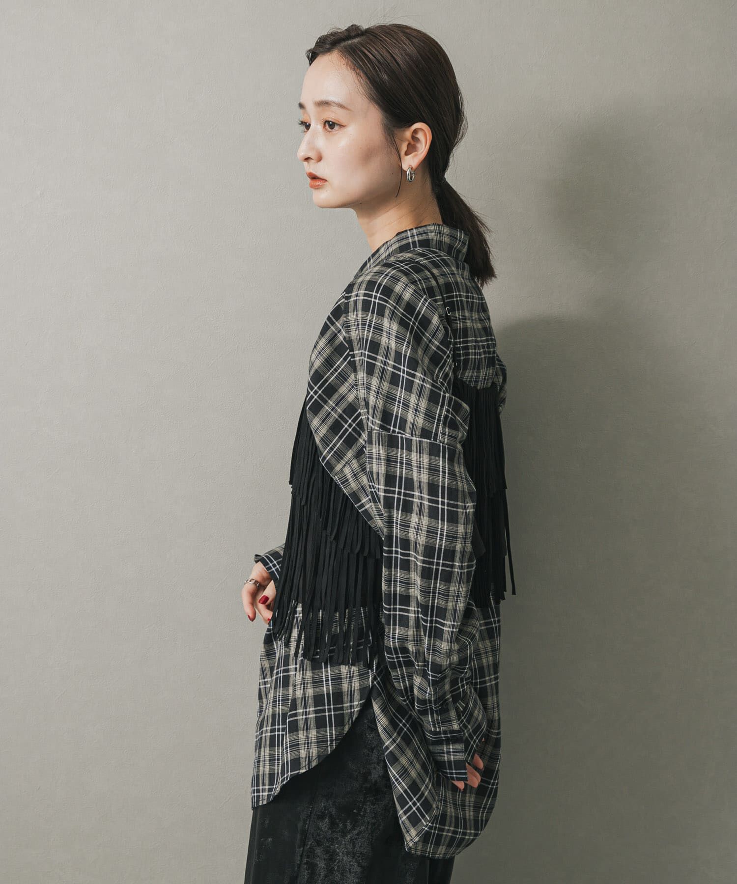 SENSE OF PLACE by URBAN RESEARCH「FSフリンジキャミトップ」|キャミソール|