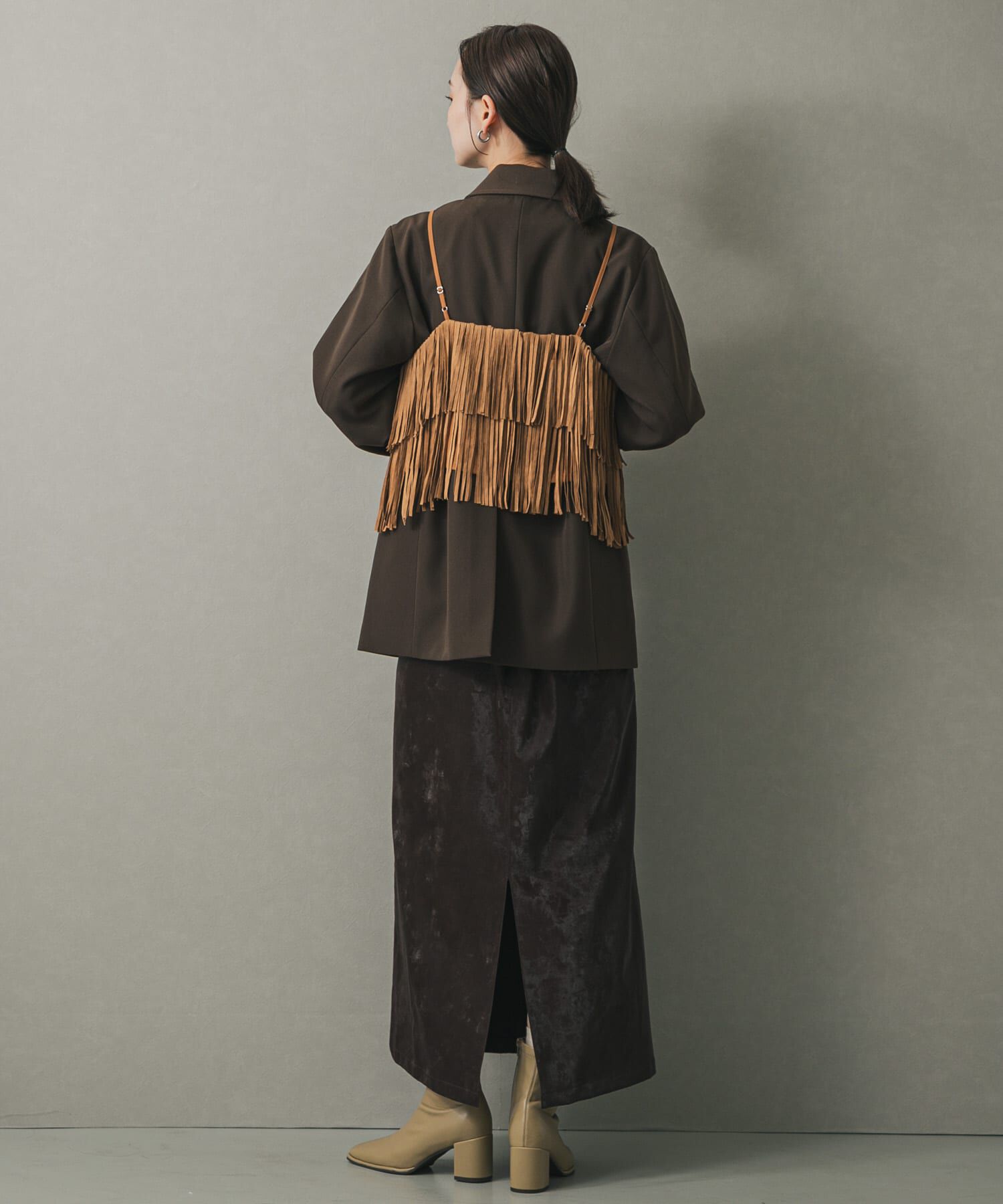 SENSE OF PLACE by URBAN RESEARCH「FSフリンジキャミトップ」|キャミソール|