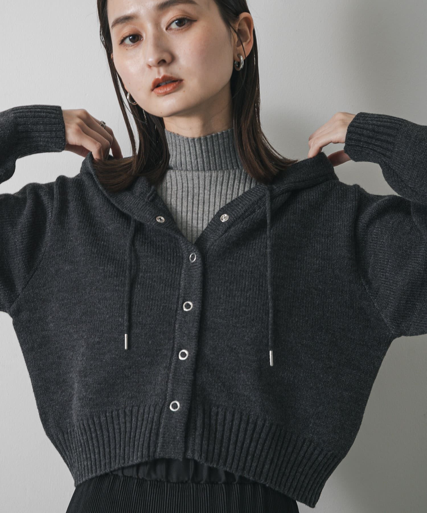 SENSE OF PLACE by URBAN RESEARCH「コンパクトフーディセーター」|ニット・セーター|