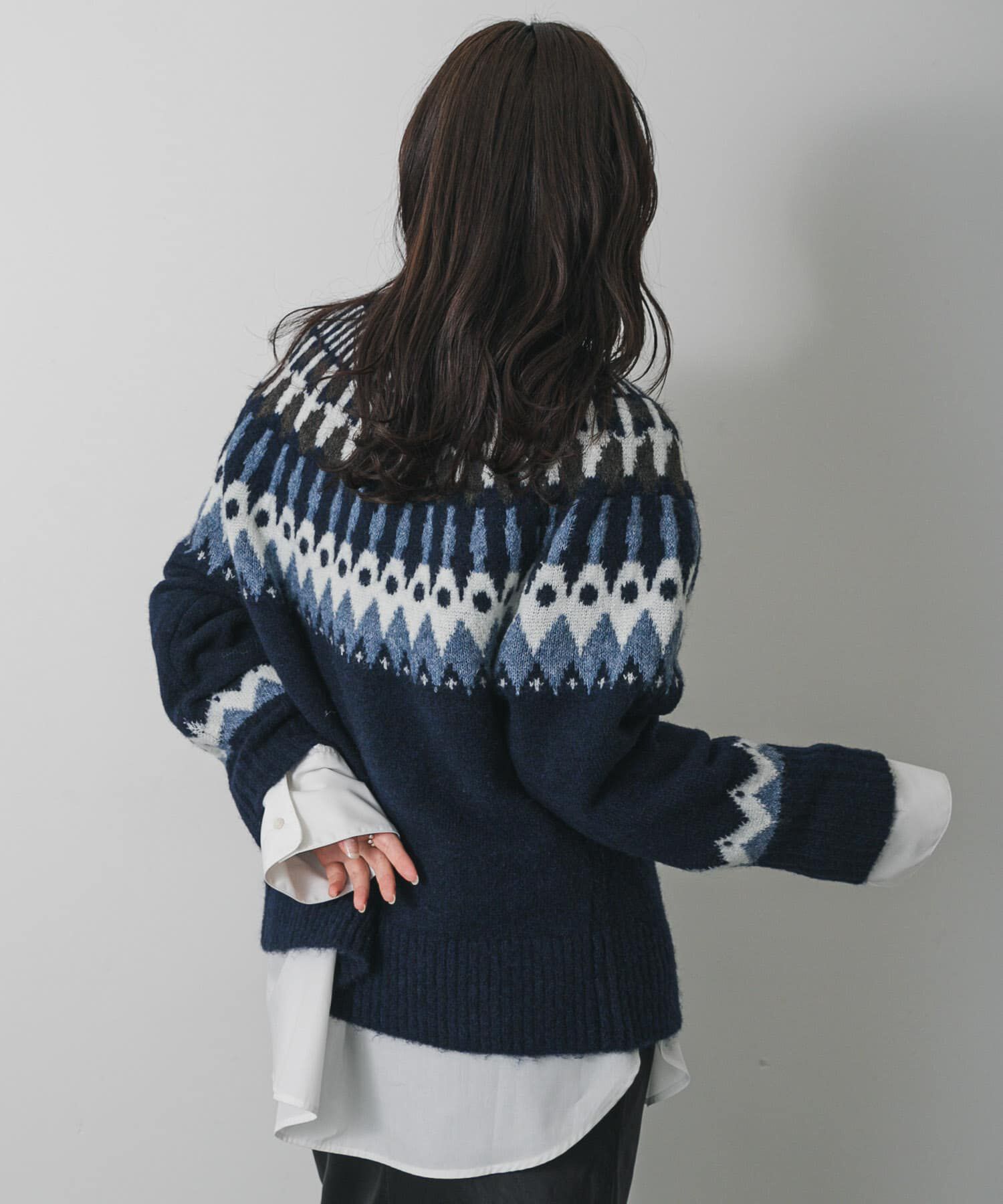 SENSE OF PLACE by URBAN RESEARCH「『洗濯可』ノルディックジップセーター」|ニット・セーター|