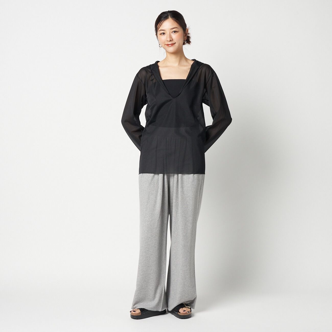 HELIOPOLE「HELIOPOLE SHEER HOODIE PULLOVER」|Tシャツ・カットソー|