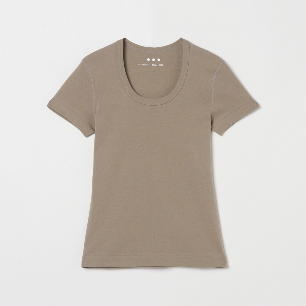  「three dots JESSICA S/S」|Tシャツ・カットソー|ミディアムグレー
