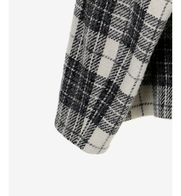 le.coeur blanc「ループチェックショートPコート」|ピーコート|
