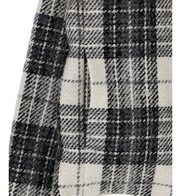 le.coeur blanc「ループチェックショートPコート」|ピーコート|