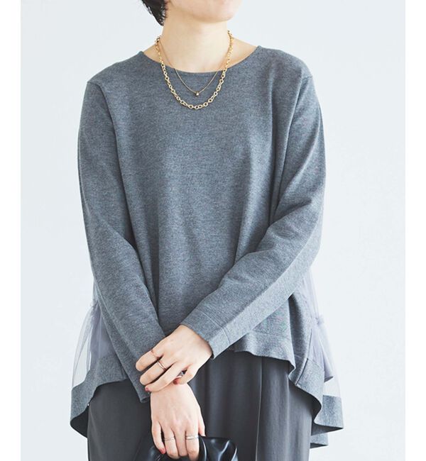 le.coeur blanc「《手洗い可能》TORRAZZO DONNAバックチュールニット」|ニット・セーター|