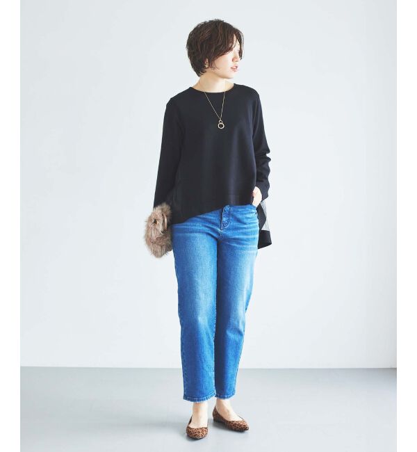 le.coeur blanc「《手洗い可能》TORRAZZO DONNAバックチュールニット」|ニット・セーター|