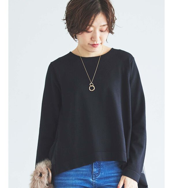 le.coeur blanc「《手洗い可能》TORRAZZO DONNAバックチュールニット」|ニット・セーター|