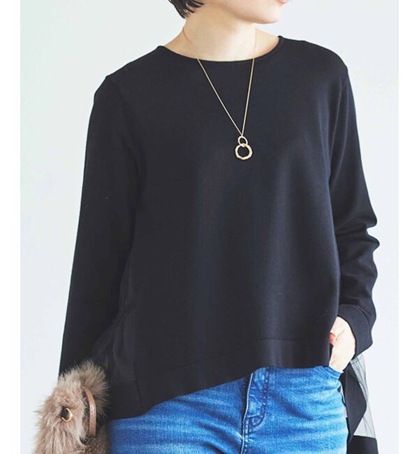 le.coeur blanc「《手洗い可能》TORRAZZO DONNAバックチュールニット」|ニット・セーター|