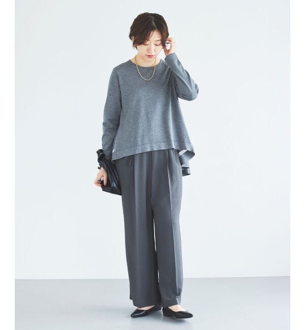 le.coeur blanc「《手洗い可能》TORRAZZO DONNAバックチュールニット」|ニット・セーター|