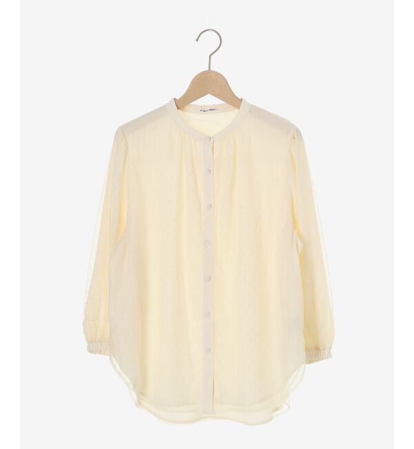 le.coeur blanc「ドットチュールレイヤードブラウス」|シャツ・ブラウス|