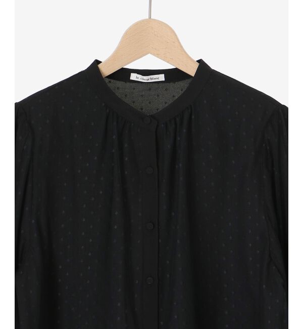 le.coeur blanc「ドットチュールレイヤードブラウス」|シャツ・ブラウス|