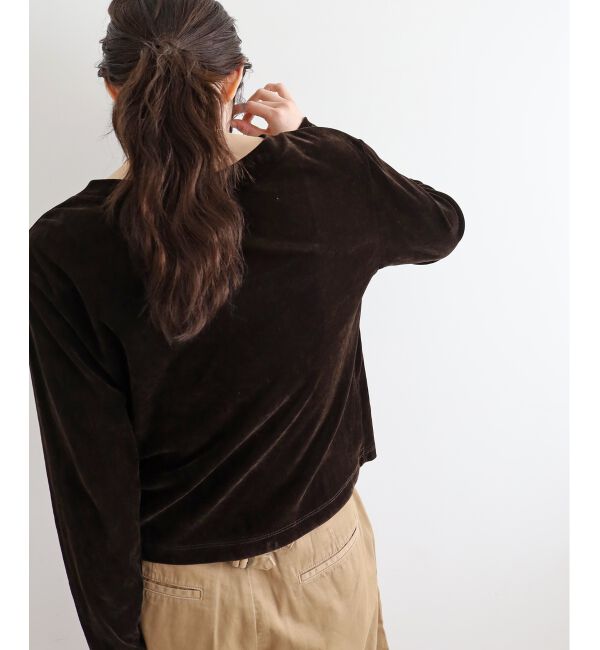  「シアーベロア2WAYカーディガン」|カーディガン|