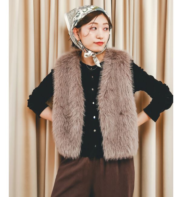  「シアーベロア2WAYカーディガン」|カーディガン|