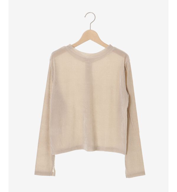  「シアーベロア2WAYカーディガン」|カーディガン|