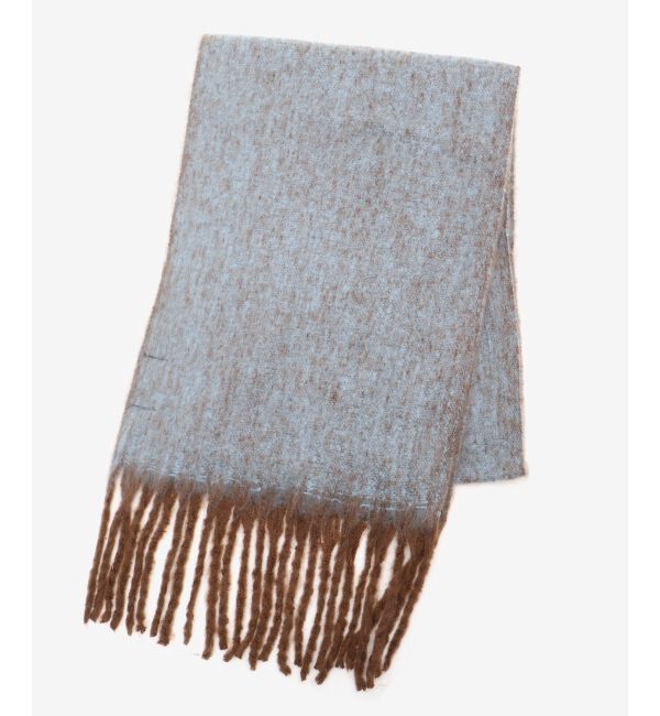  「《手洗い可能》ヘアリーカラーマフラー」|マフラー|