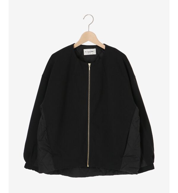  「ダンボール&times;キルトノーカラーコクーンブルゾン」|ブルゾン・スタジャン|