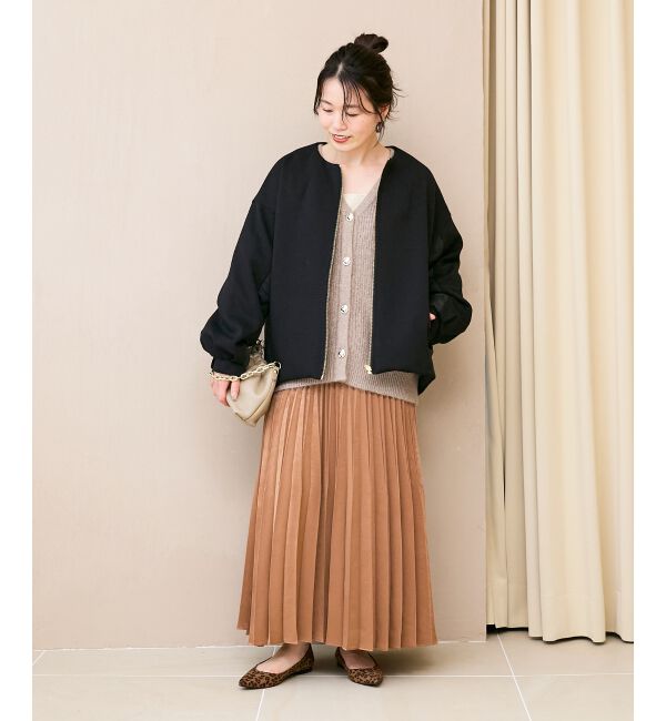  「ダンボール&times;キルトノーカラーコクーンブルゾン」|ブルゾン・スタジャン|