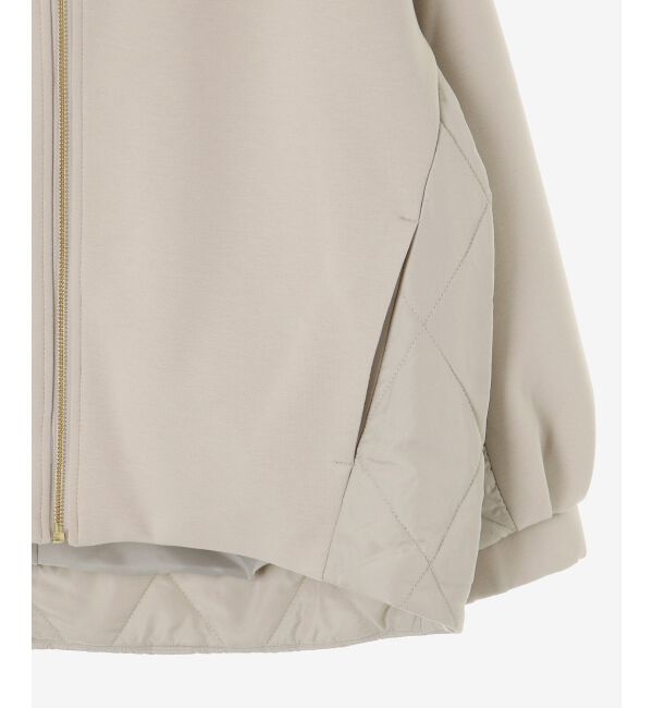  「ダンボール&times;キルトノーカラーコクーンブルゾン」|ブルゾン・スタジャン|