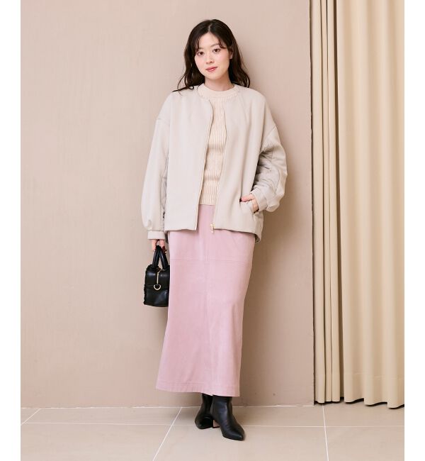  「ダンボール&times;キルトノーカラーコクーンブルゾン」|ブルゾン・スタジャン|