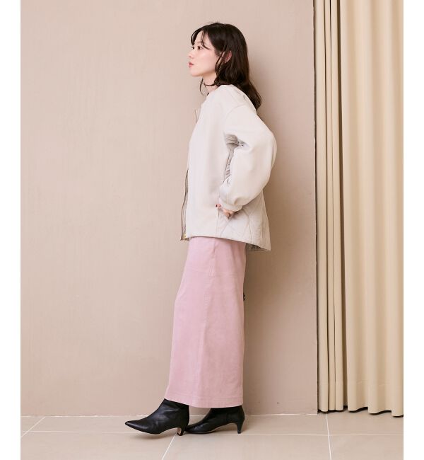  「ダンボール&times;キルトノーカラーコクーンブルゾン」|ブルゾン・スタジャン|