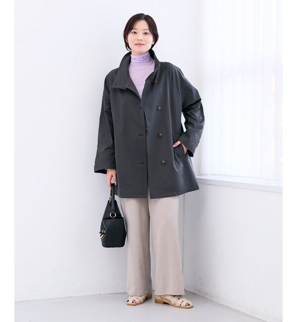 「ツイルストレッチステンカラーコート」|ステンカラーコート|
