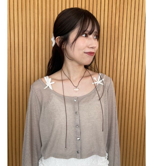  「クリアハートコードネックレス」|ネックレス|