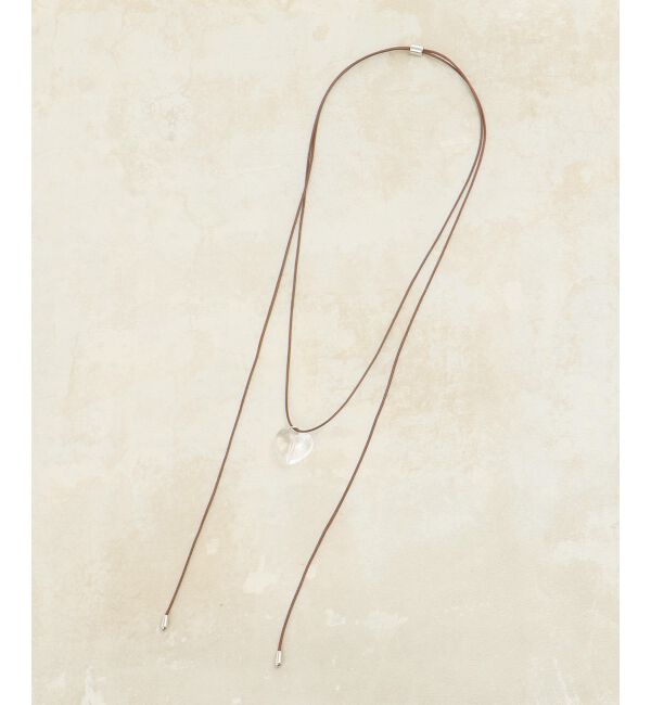  「クリアハートコードネックレス」|ネックレス|