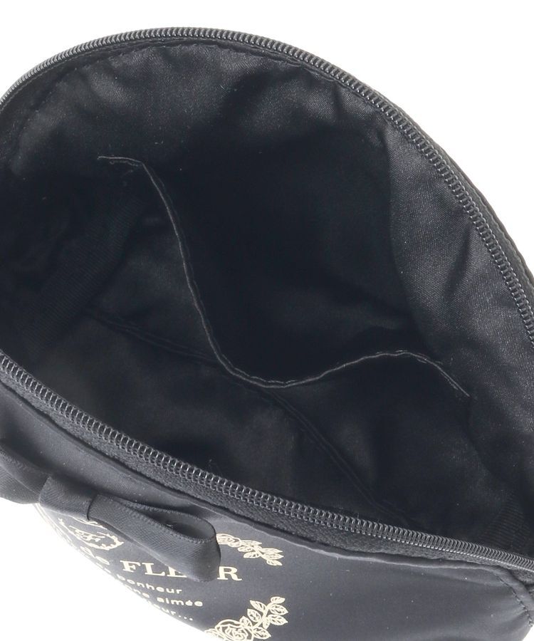 Maison de FLEUR「サテンリボンラウンドポーチ」|ポーチ|