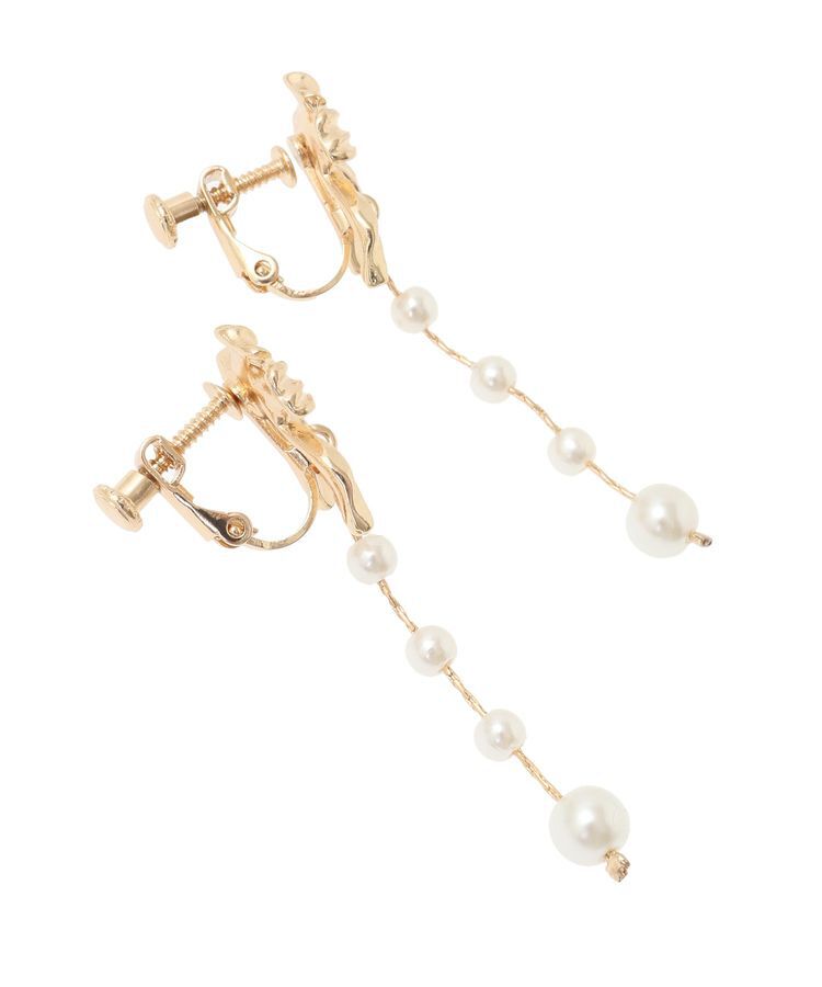 Maison de FLEUR「カーリーリボンイヤリング」|イヤリング|