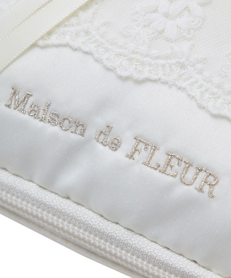 Maison de FLEUR「レースフリルポーチ」|ポーチ|