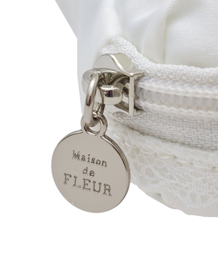 Maison de FLEUR「レースフリルポーチ」|ポーチ|